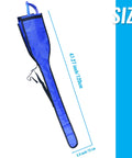 Durable Fencing Bag For Foil Sabre And Epee, Sling Shoulder Sword Carrier Made From Thickened Ripstop Nylon With Full Protection, Blue, Size labeled