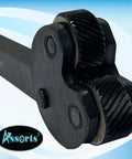 Knurling Tool With Pivot Head Diamond Pattern For Lathe And Engine Tools, Medium Pitch Diamond Knurl, Half Inch Square Shank