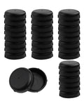 Premium White Patio Furniture Glides 120 Pack Soft Cushion Pads stacked, designed for preventing floor scratches on outdoor furniture.