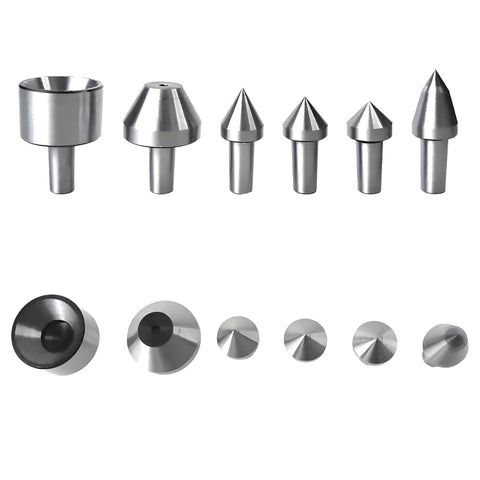 Mt3 Medium Duty Live Center Set 3MT Morse Taper Revolving Center With High Carbon Steel Construction Interchangeable Tips 7 Pieces Kit