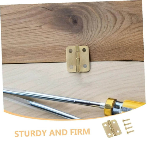 Miniature Iron Hinges For Wooden Jewelry Boxes And DIY Projects, 270 Degree Rotation, Small Cabinet Hinges, Includes 160 Screws