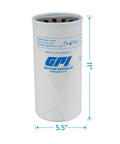 Particulate Fuel Filter Kit For Fuel Transfer Pumps And Dispensers 40 GPM 151 LPM 30 Micron Nominal Filtration 1 Inch