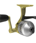 Gold Micro Trigger Spincast Fishing Reel Size 10 With Durable All Metal Gears Pre Spooled With Four Pound Cajun Line for Easy Casting