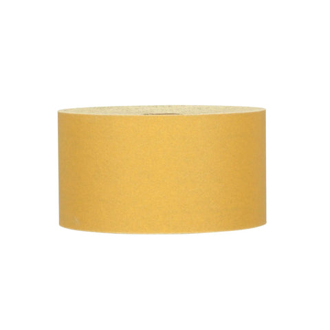 Stikit Gold Sheet Roll P180 Grade Automotive Abrasive, Adhesive-Backed Sheet, 2-3/4 In By 45 Yd, roll displayed vertically