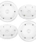 4 Pack 6 Inch Clear Acrylic Lazy Susan Turntables With Ball Bearing Rotation For Spice Rack Kitchen Pantry Cabinets Table Decor