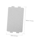 Rectangular Must Have 20 Pack Microwave Mica Plates Heat Resistant Insulation Sheets with dimensions 4.52 x 2.55 inches