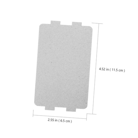 Rectangular Must Have 20 Pack Microwave Mica Plates Heat Resistant Insulation Sheets with dimensions 4.52 x 2.55 inches