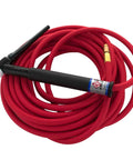 Air Cooled TIG Torch Kit With Flexible Head Up To 40 Degrees, 150 Amp Capacity, 25 Foot Super Flex Cable, Rugged Design