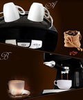Pro Grade Home Espresso Machine With 15 Bar Pressure Semi Automatic Steam Milk Frother Stainless Steel One Point Two Liter Water Tank 850W Compact Yet Powerful For Small Kitchens Or Home Barista Setup