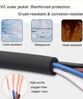M12 4 Pin A Coded Connector Cable Straight Male To Female Unshielded IP67 Waterproof 250V 4A PVC AWG22 2M with PVC jacket