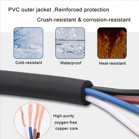 M12 4 Pin A Coded Connector Cable Straight Male To Female Unshielded IP67 Waterproof 250V 4A PVC AWG22 2M with PVC jacket