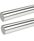 Get The Smooth Sailing Motion With These 2Pc 12Mm X 250Mm Linear Rods Made Of Premium C45 Steel For Perfect Guide Rail Sliding And Rock Solid Stability. Close-up of two shiny 12mm diameter C45 steel linear rods.