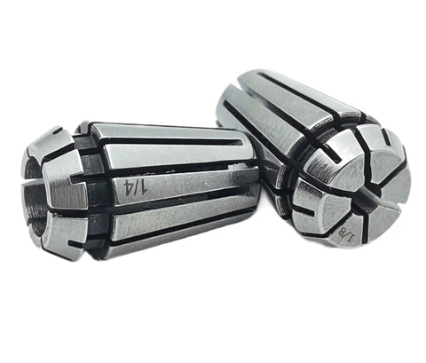 Spring Collet Set for CNC Milling Lathe Tools 1/8 and 1/4 Inch Collet Chuck With Self Release Design High Precision 65Mn Material