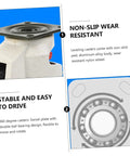 Heavy Duty Adjustable Swivel Casters 4 Pack 3 Inch Plate Wheels showcasing non-slip wear resistant features and stable design.