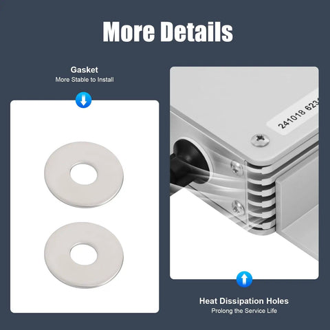 1200W Grid Tie Inverter MPPT Pure Sine Wave DC To AC For Solar And Wind Power, High Efficiency Micro Inverter with gaskets and vents