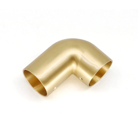 Slick Curved Tube Armrest Hardware For Sofa Chair Bed Headboard In Nordic Modern Style Made From Solid Brass Elbow Joint Connector