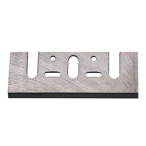 Premium Replacement Carbide Planer Blades Compatible With Most Handheld Power Planers Hella Sharp And Built To Last Smooth Cuts Every Time Upgrade Your Woodworking Game 2 Piece Set, steel blade with slotted holes.