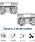 Four Wheel Trolley Assembly For Channel Strut Light Duty Compatible With All One And Five Eighths Inch P1000 P1001 P5000 P5001 P5500 P5501 And Taller Strut Channel In Electro Galvanized Steel For Rust And Corrosion Protection 2 Pack with quality icons