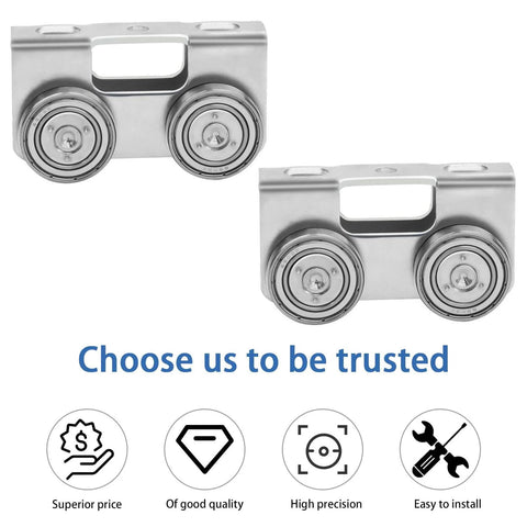 Four Wheel Trolley Assembly For Channel Strut Light Duty Compatible With All One And Five Eighths Inch P1000 P1001 P5000 P5001 P5500 P5501 And Taller Strut Channel In Electro Galvanized Steel For Rust And Corrosion Protection 2 Pack with quality icons