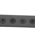 Replacement Sliding Barn Door Track Connector Flat Mending Plate Kit For Barn Door Hardware Includes Mounting Screws For Quick Repairs And No Hassle Smooth Operation Easy To Install with four mount points shown.