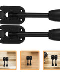 Two Pack Folding Metal Table Legs For Dining Tables And Desks, Beefy Heavy Duty Iron Construction on light wooden background