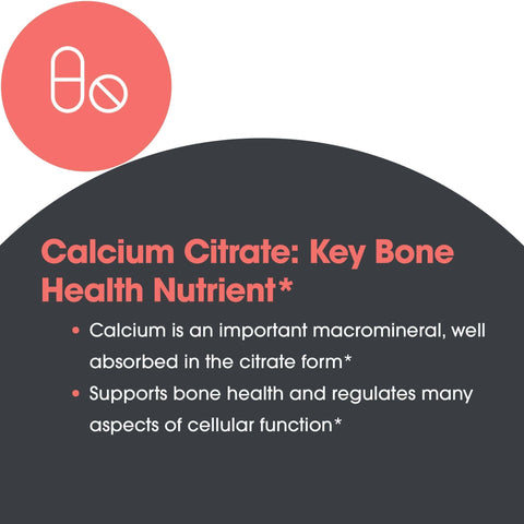 Calcium Citrate Supplement For A Bone Boost And Muscle Function Delivers 150 Mg Calcium Per Serving With Solid Absorption
