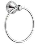 Preston Collection Polished Chrome Bathroom Hand Towel Ring Wall Mounted Towel Holder That Makes It A Snap To Install, Durable Stainless Steel Finish, Model DN8486CH