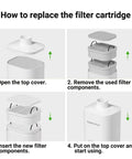 Step-by-step guide on replacing filter cartridge in the Kick Nasty Fumes To The Curb With Pro Grade Compact Fume Extractor.