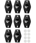 8-pack of self adhesive mini casters, 360 degree swivel ball, for heavy boxes and kitchen appliances, with adhesive pads included
