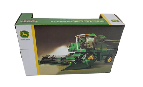 Box of One Sixty Fourth Scale Harvesting Set With 4555 Tractor 7720 Combine With Two Heads And 500 Grain Cart Realistic Farm Toy