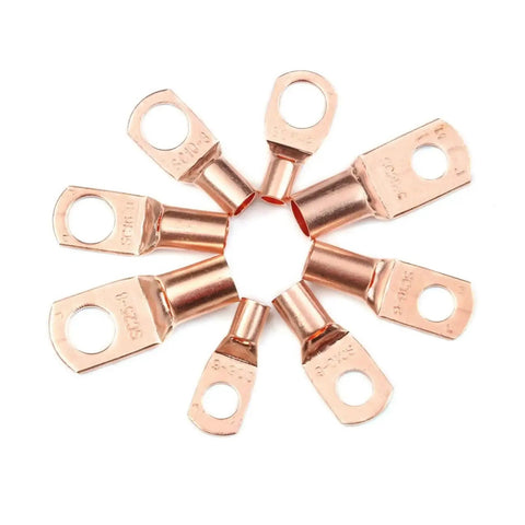 Solid Copper Lug Terminal Kit That's A Total Game Changer For Your Gear Includes One Hundred Seventy Pieces Of Heavy Duty SC4-25 Ring Connectors photo