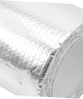 Close-up of self-adhesive roof repair tape with aluminum foil butyl sealant for quick leaks fix on roofs, showers, walls, tiles