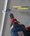 Vertical Threaded Rod Anchor For Concrete And Steel With Zinc Finish 5/16 X 1-3/4 Inch Screw installation demonstration.