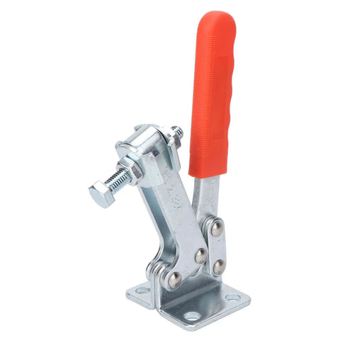 Heavy Duty Toggle Clamp With Arrow Storage Case, 500 Kg Clamping Force, Iron Horizontal Clamp for Welding, 65 Degree Knob, 85 Degree Handle