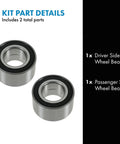 Dual Side Wheel Bearing Set For Driver And Passenger Fits 1992-2003 Lexus ES300 1999-2003 RX300 1995-2004 Toyota
