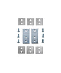 Heavy Duty Universal Electric Strike Mounting Brackets For Storefront Repairs with steel plates and screws for easy setup.