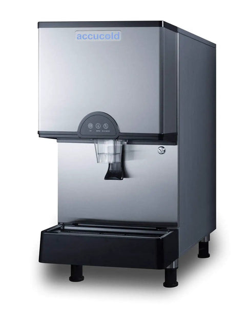 Smooth Operator Commercial Countertop Ice And Water Dispenser yielding 282 pounds of crisp nugget ice daily with eleven pound storage.