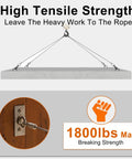 High tensile strength of One Eighth Inch Marine Grade Stainless Steel Cable 100 Feet Seven By Seven Strand With Loop Sleeve.