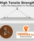 Heavy Duty 1/8 Inch Wire Cable Kit With 100 Feet Of Marine Grade 316 Steel Rope in tensile strength test supporting concrete panel