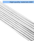 6061 Aluminum Round Rod 6mm Dia By 300mm Long T6511 Solid Extruded Rod