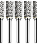 Durable Boss Grade Carbide Burr Set SB-5 For Die Grinder Bits With Half Inch Head Diameter And One Inch Cutter Length