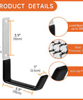 Heavy Duty Steel Hooks For Garage Storage And Tool Organization, Anti Slip PVC Coated Wall Mount Hooks, dimensions and features