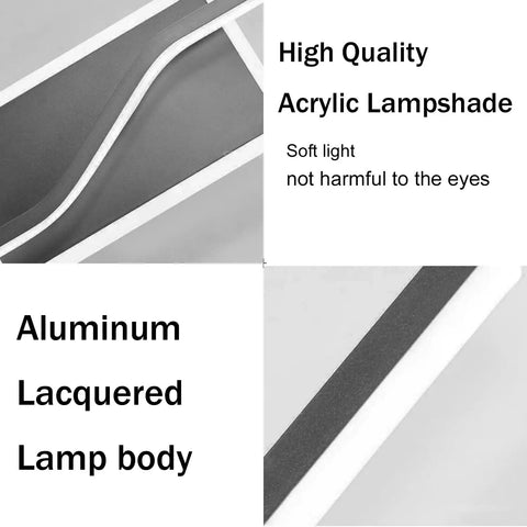 JGSYD Dimmable Led Wall Light with Remote Control Long Strip Modern Simple Aluminum Indoor Wall Sconce Background Linear Wall Lighting Fixture Bedside Decoration Livingroom,Black-80Cm, featuring high quality acrylic lampshade.