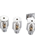 No Fuss Five Piece Fire Sprinkler Head Kit With Quick Blow Fusible Link and Wide Seventy Two Degree Spray Pattern.