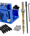 Pocket Hole Jig Kit For Precise Drilling And Easy Furniture Assembly Durable Aluminum Alloy Construction With Quick Clamp