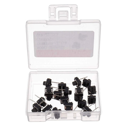 6x6x6 mm Tactile Push Button Switches 2 Pin Momentary Push Button Switches Pack Of 20 Dope Quality for DIY Electronics