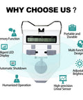 Digital Pupillary Distance Meter For Precise PD Measurements Ophthalmic Tool With 0.5 Millimeter Resolution Binocular Range 45 To 82 Millimeters And Monocular 22.5 To 41 Millimeters Easy Direct Point Taking For Eye Exams Pro Grade Optometry, front view