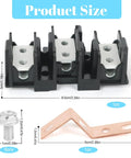 Heavy Duty Terminal Block Assembly For Electric Range And Oven Wiring Easy Install Replacement Part For Stoves Durable Reliable Power Connection Compatible With WB17T10011 And Related Parts AP3736048 1085735, 8.5cm black and metal