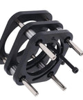 Router Lift Kit With Hand Crank 51mm Height Adjustment And Four Jaw Clamping Table System Universal Table For 64 To 66mm Woodworking Machines Aluminum Alloy Construction No Fuss Precision, black aluminum four-jaw clamp with steel rods