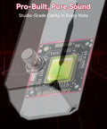 Circuit board inside High Gain Distortion Pedal For Electric Guitar With Aluminum Enclosure, showing internal components.